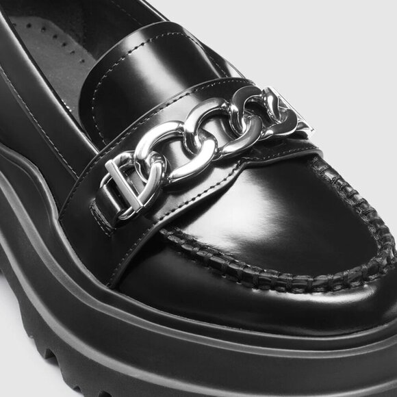 GH Bass Womens Ella chain platform chain lug loafer size 8 - Picture 3 of 9